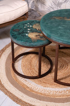 Craft, handmade, hecho a mano, artesanal, mesa redonda