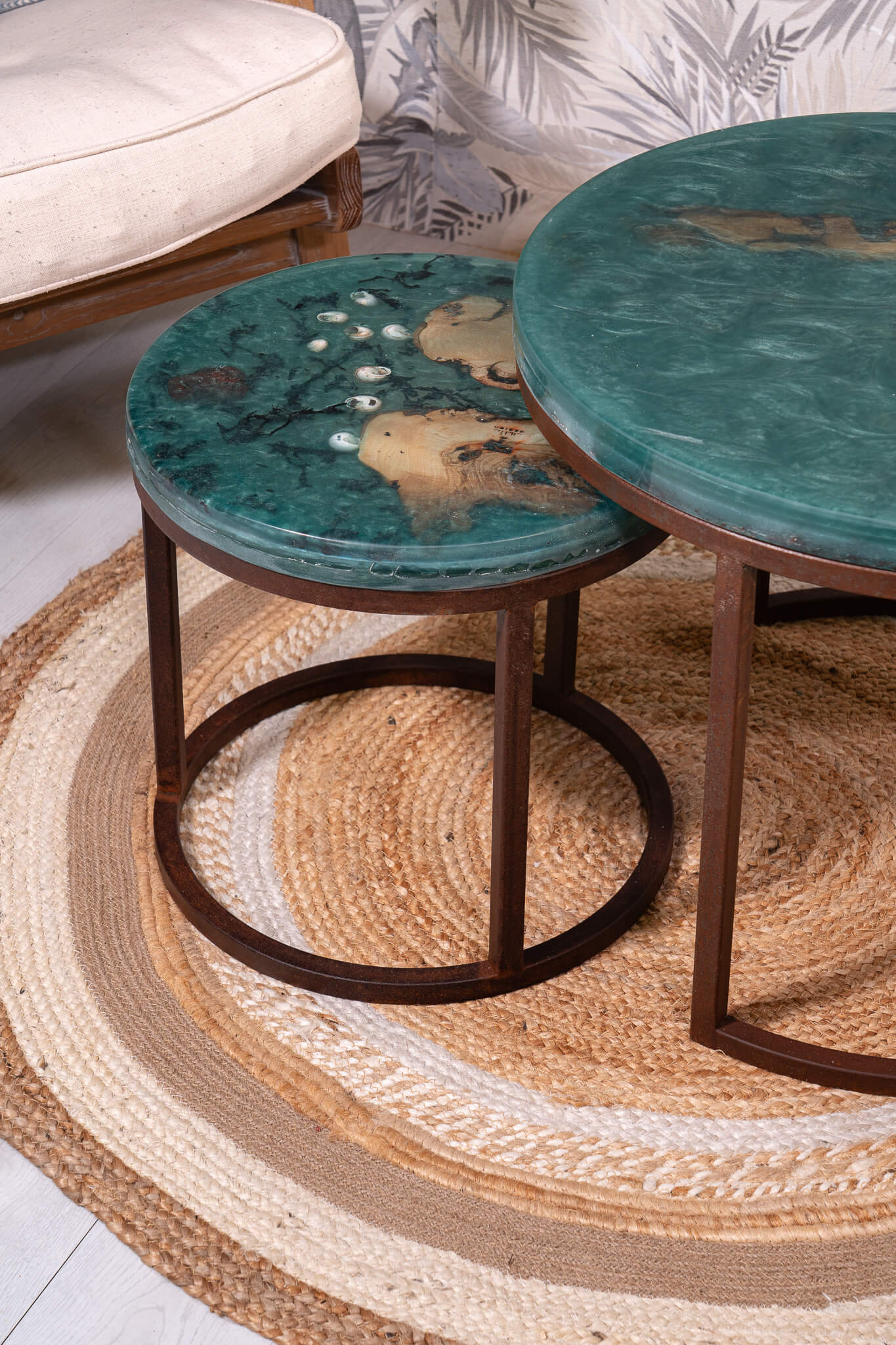 Craft, handmade, hecho a mano, artesanal, mesa redonda