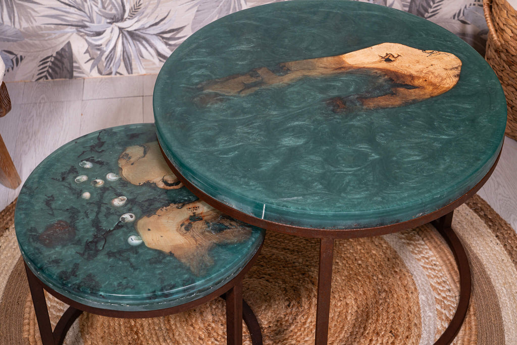 Craft, handmade, hecho a mano, artesanal, mesa redonda